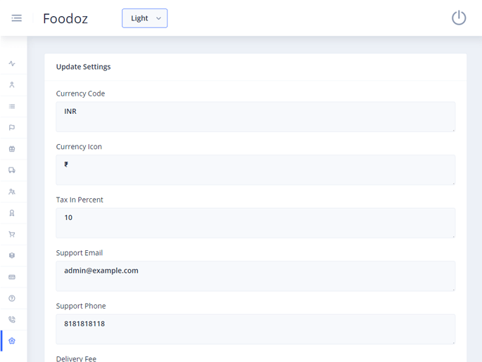 Delivoo admin App Apptivos