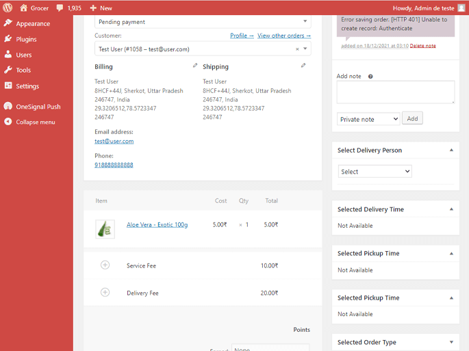 Delivoo admin App Apptivos