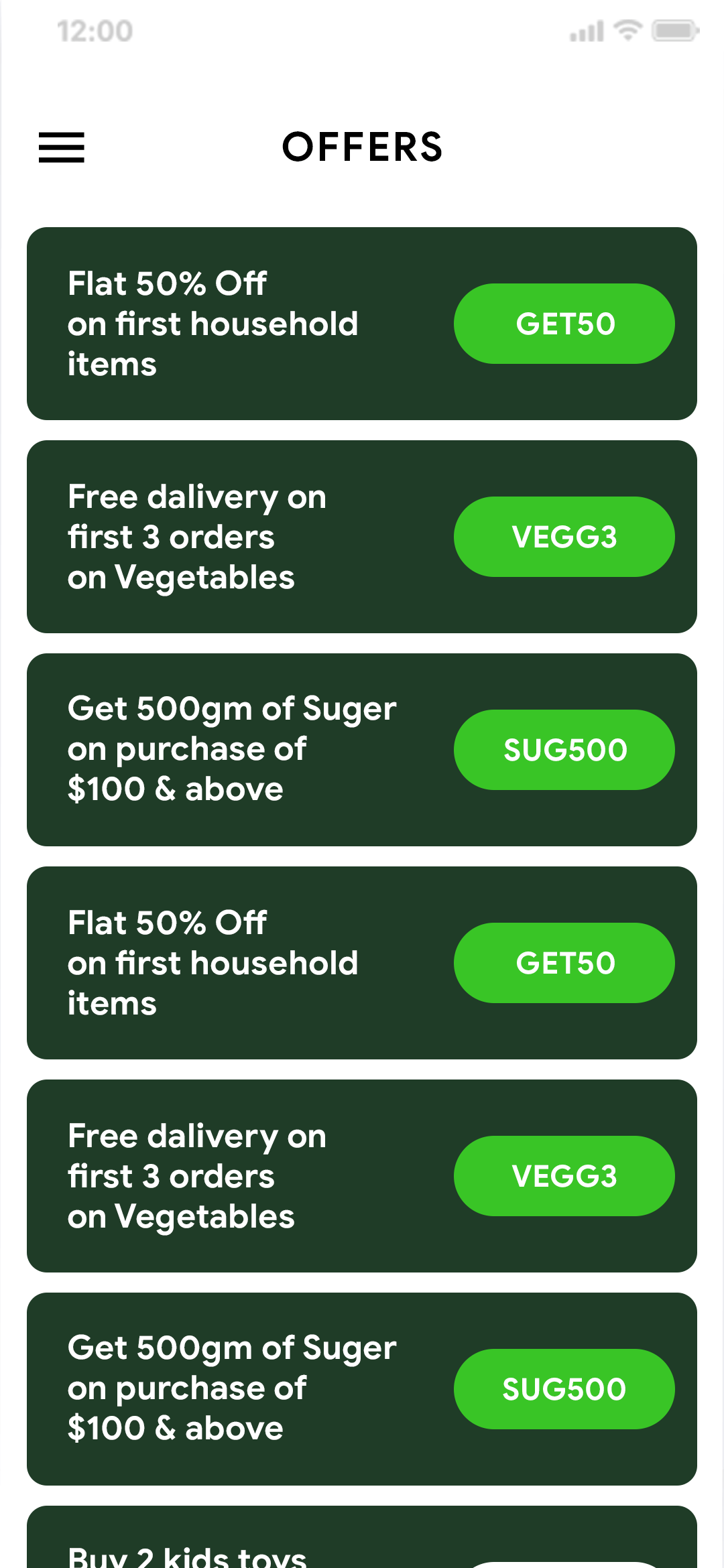 Delivoo User App Apptivos