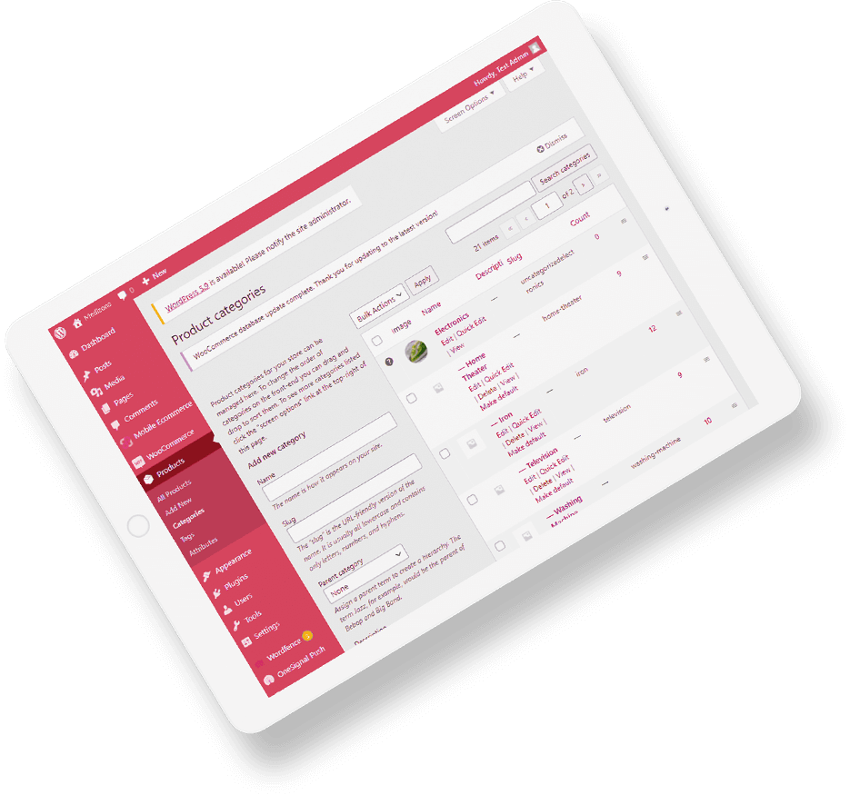 Delivoo Demo admin