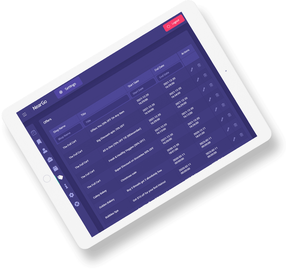 Delivoo Demo admin