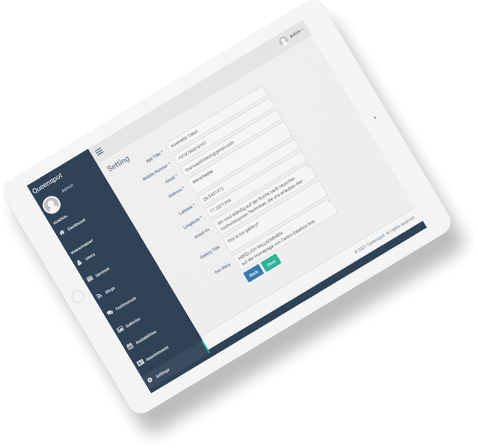 Delivoo Demo admin